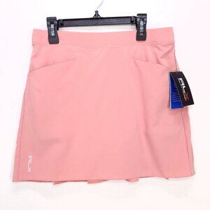 RLX Ralph Lauren Golf  Skort Back Pleated Stretch Girls XL (16) Pink Pockets